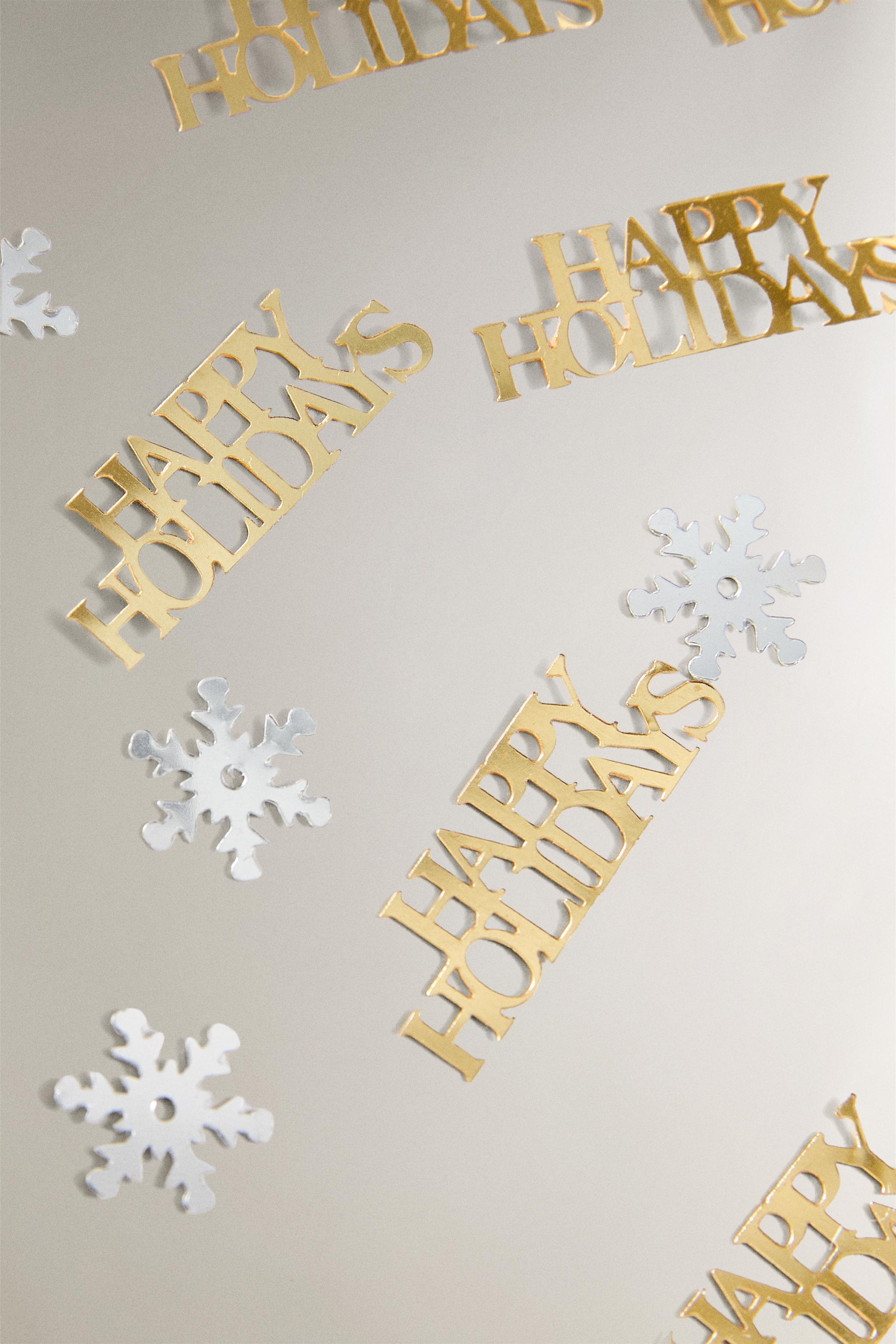 SHINY CHRISTMAS CONFETTI SNOWFLAKES